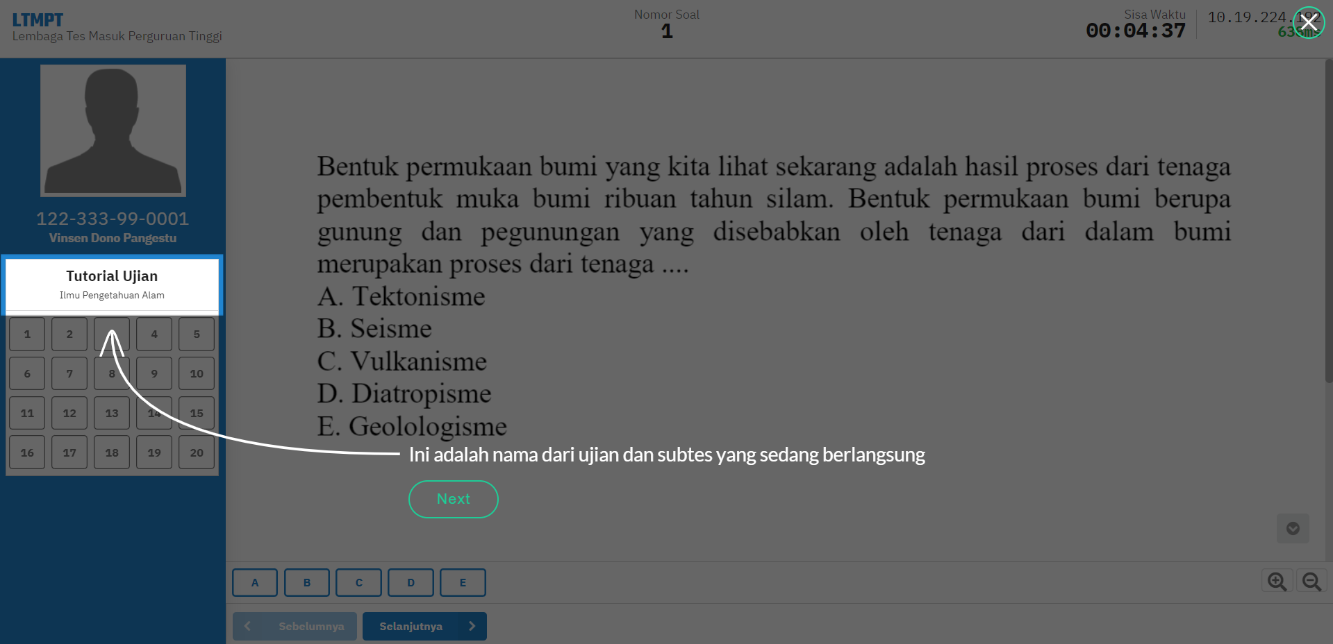 Tutorial Ujian