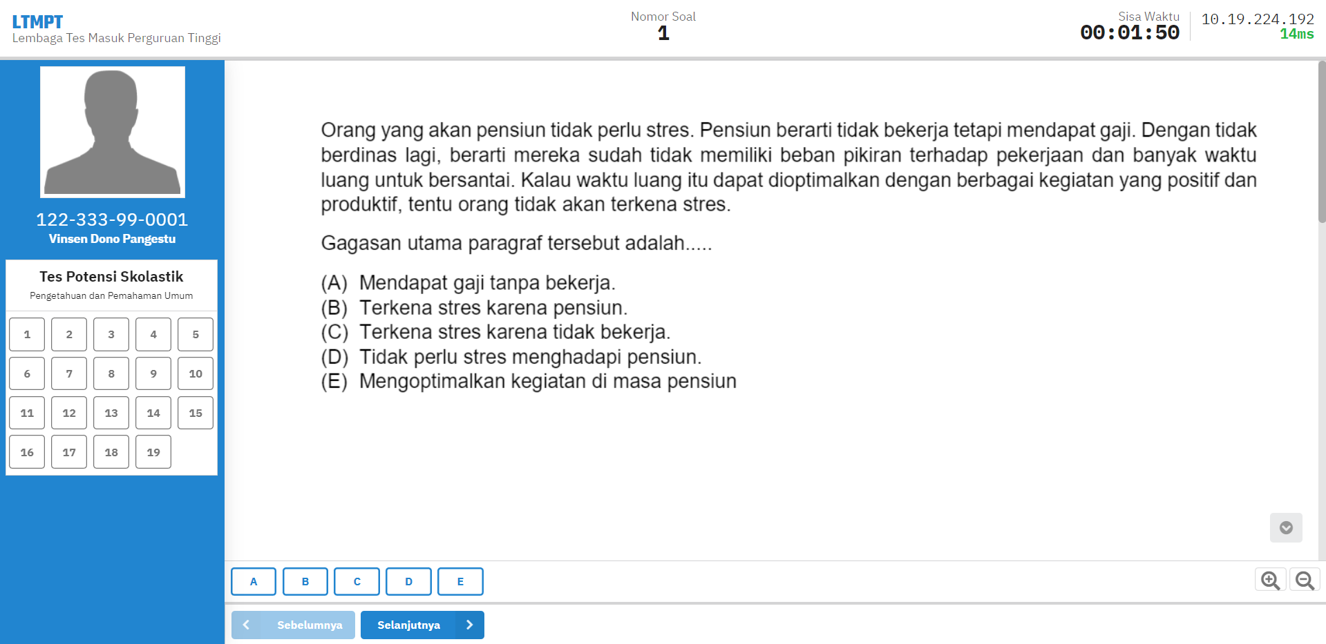 Mulai Ujian