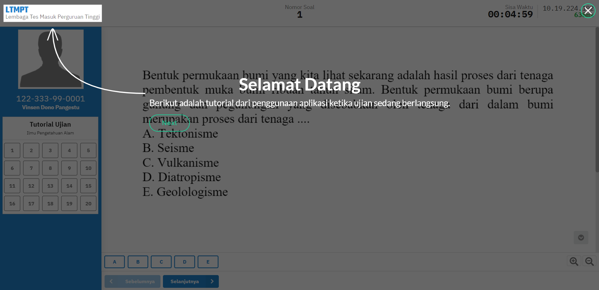 Tutorial Ujian