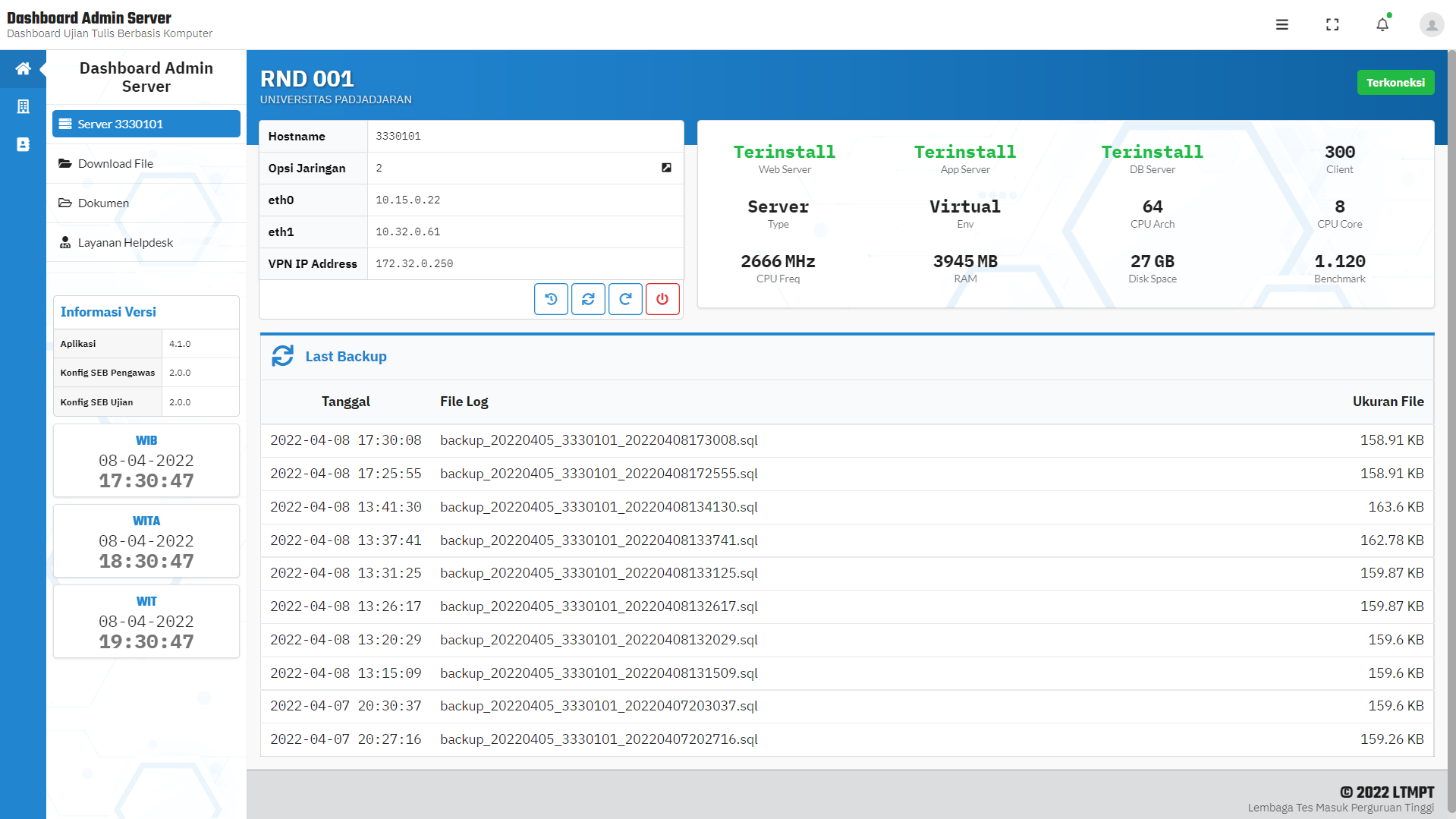 backup log Info